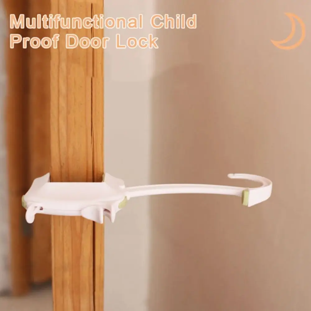 

Portable Child Proof Door Stop Anti-Pinch No Tools Required Pinch Guard Easy To Install No Tape Required Door Lock Door Knobs