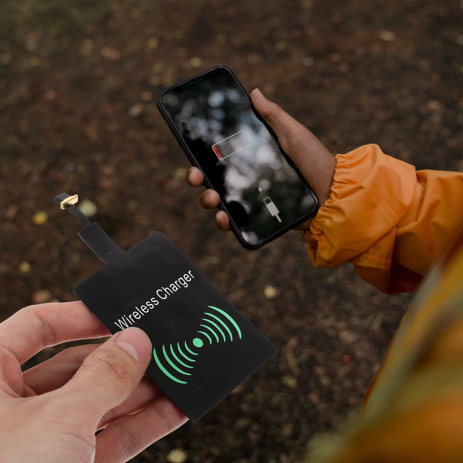 

Wireless Charging Receiver for Smartphone Accessories No Cable Needed Lightweight Durable Thin Design Compatible with Micro USB