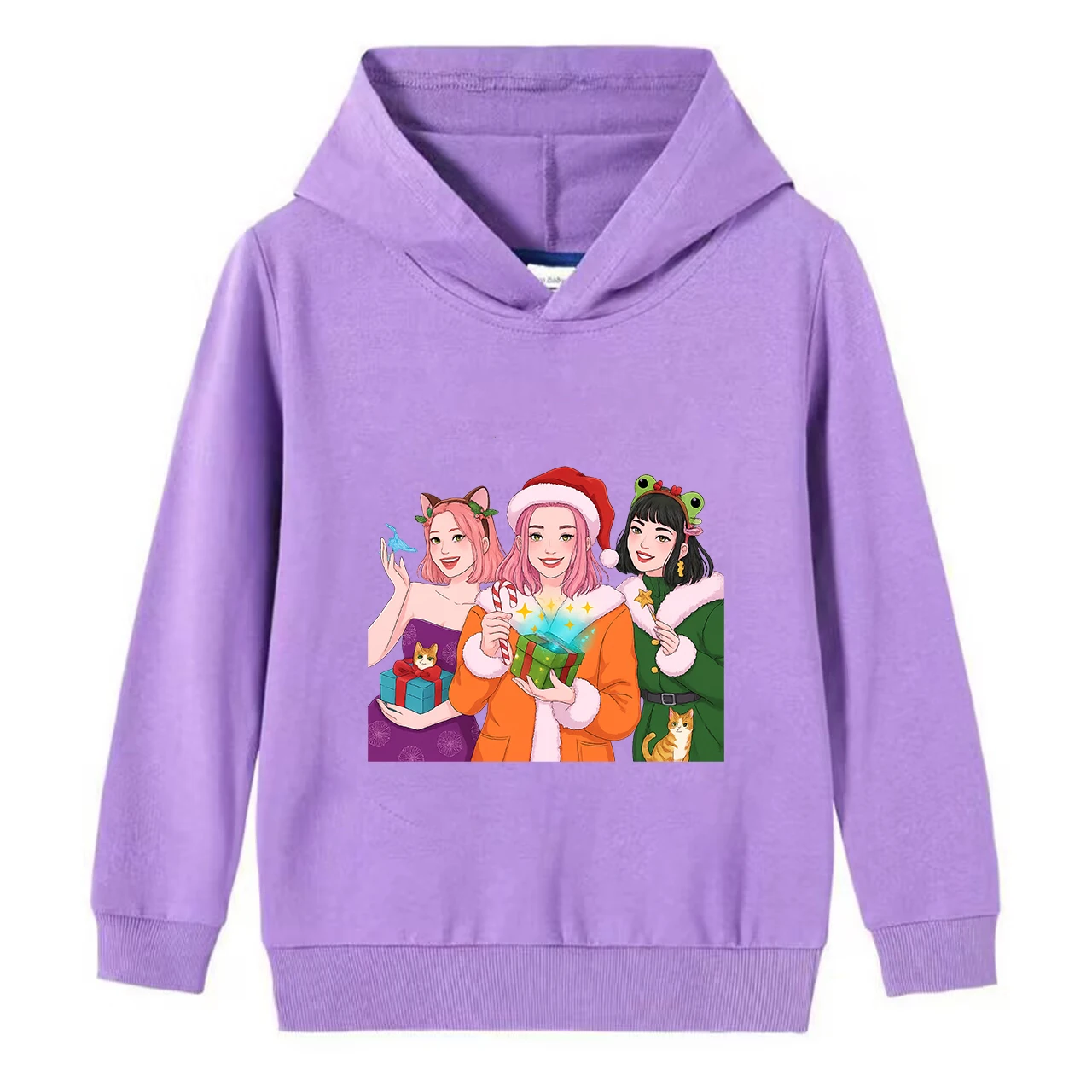 

С Рождеством! Толстовки с капюшоном Witch Hunt для девочек и мальчиков, новый рождественский пуловер, праздничный пуловер, толстовка