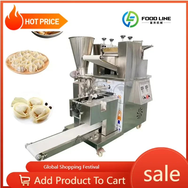 Stainless Steel Auto Stuffed Food Maker for Wonton Momo Empanada Large Capacity Restaurant Machine