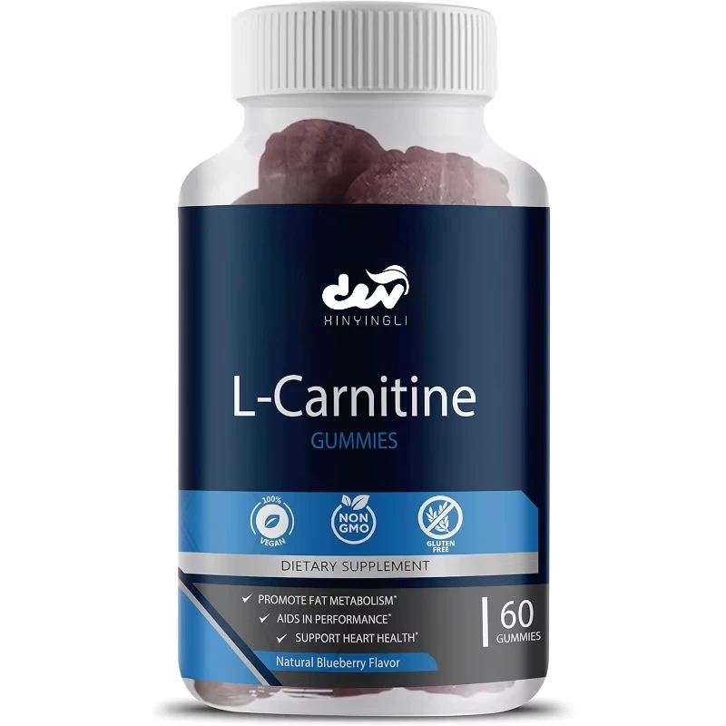 

L-carnitine gummies | Non GMO, vegan, gluten free | Natural blueberry flavored 60 gummies