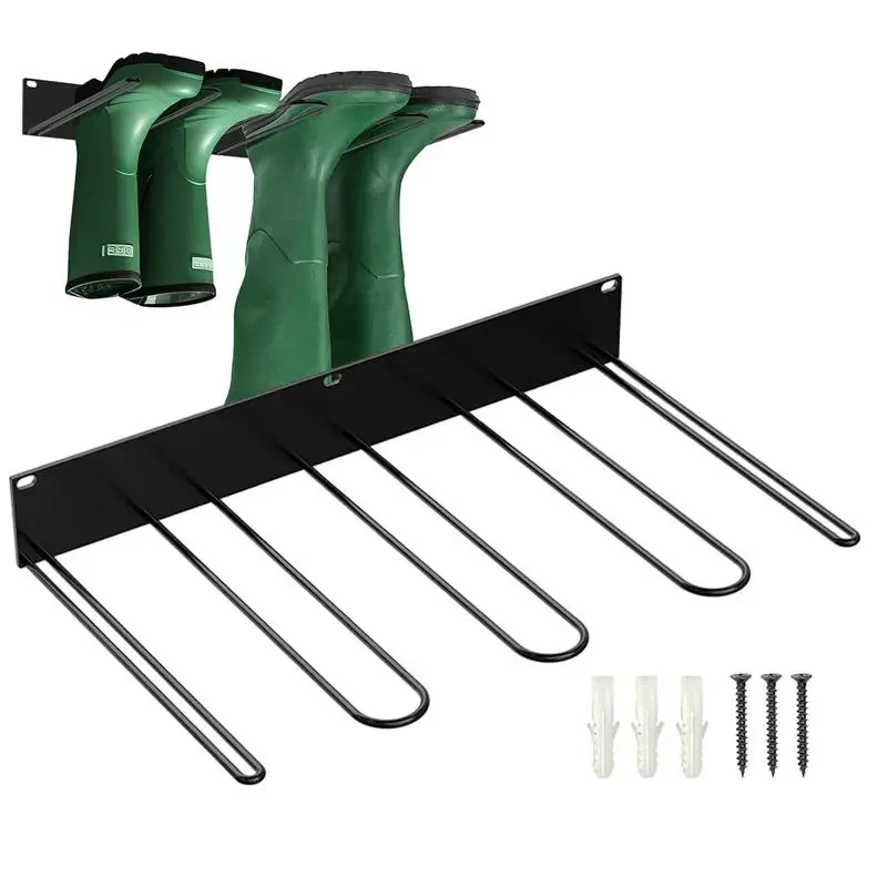 

Wall Mounted Heavy Duty Metal Shoe Rack High Boot Upper Protection Support Boot Storage Storage Accessories Comes with Screws