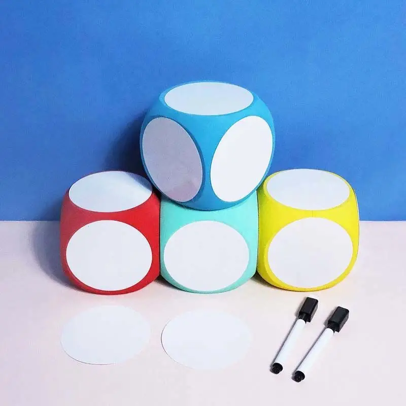 Dry Erase Block Write On Wipe Off Dry Erase Multipurpose Montessori Educational Dice Dry Erase Cube White Boards Dice Cube Aids