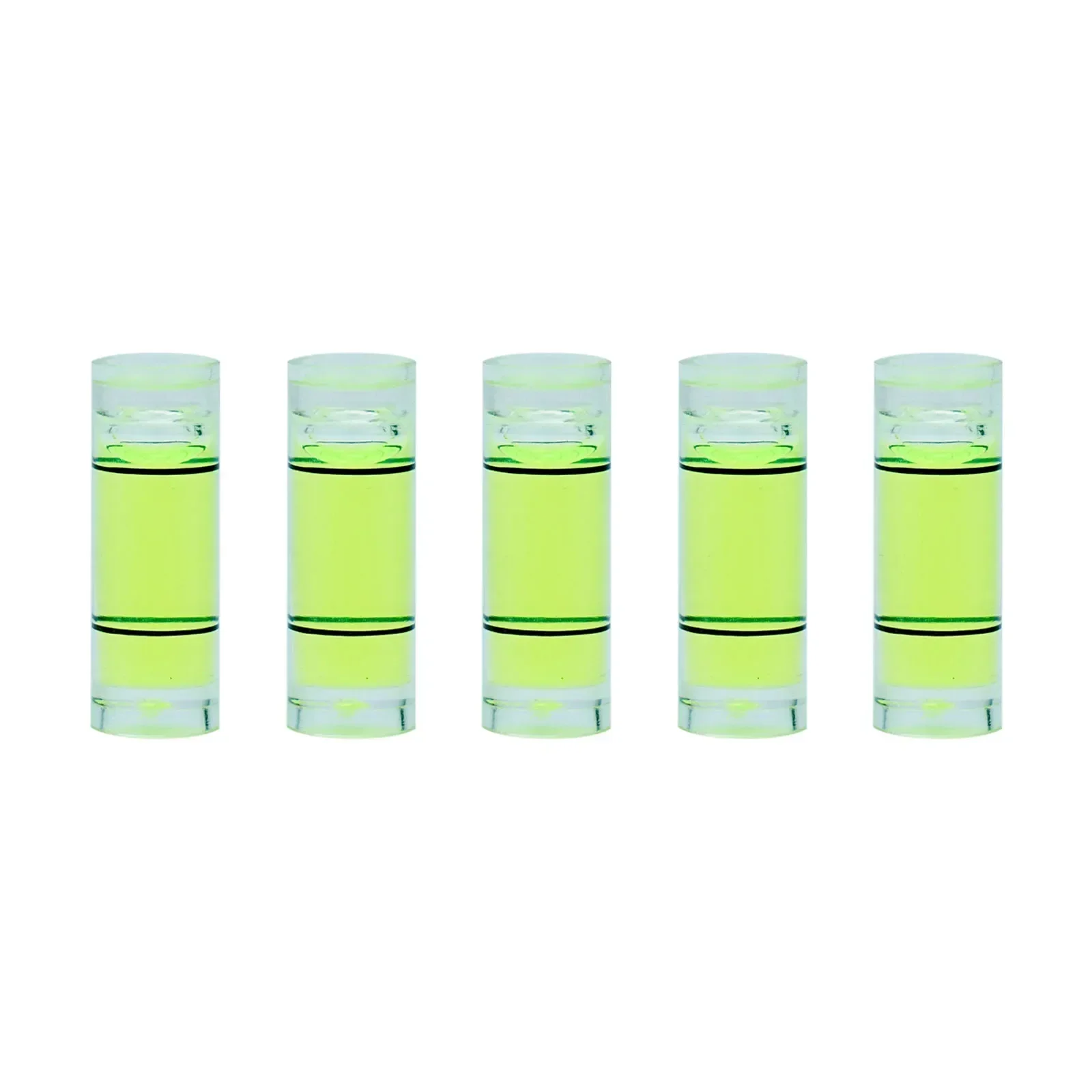 5pcs High Precision Pan-Tilt Special Level Bubble Leveler Balancer Measuring Set 23*8mm Cylindrical Level Workshop Layout Tools