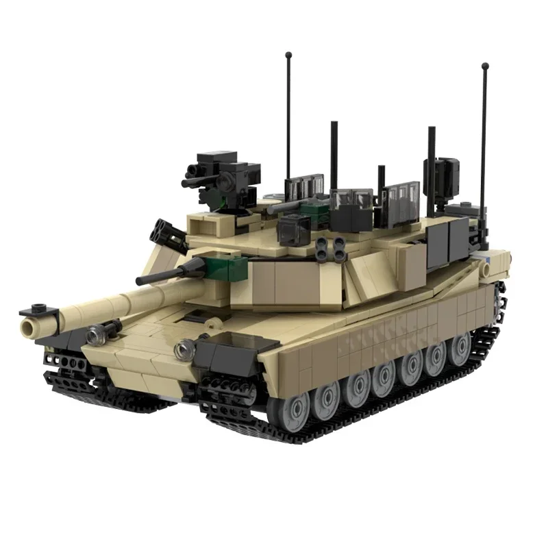 Moc Building Bricks Military Weapon Model M1 Main Battle Tank Technology Modular Block Gifts Toys For Childen DIY Sets Assembly