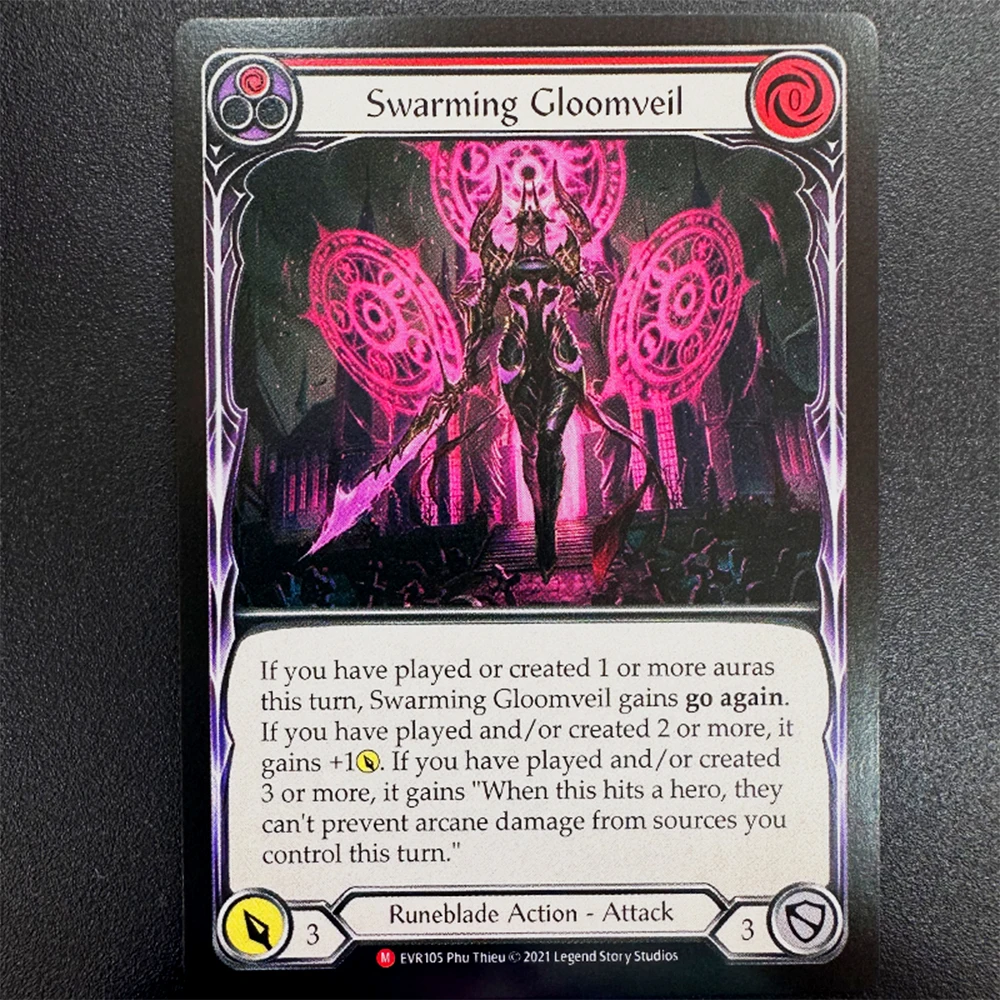 اللحم والدم غير احباط بطاقات الوكيل DIY بطاقات فاب TCG لعبة جمع بطاقات Teklo الأساسية سوينغ كبير نشر اللهب ذوبان هدية