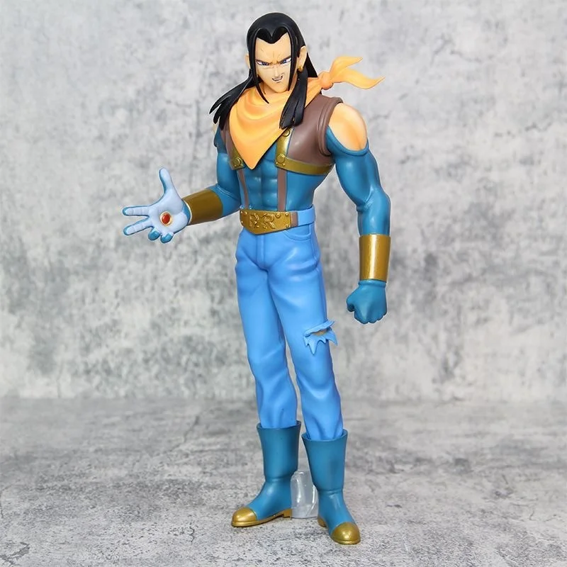 28cm Dragon Ball Z Gt Anime Android 17 18 Anime Figure Pvc Action Figures Collection Model Toys Decoration Toys Gifts