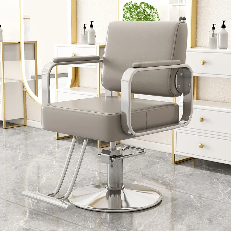 

Gold Salon Beauty Barber Chair Luxury Personalized Lifter Classic Chair Swivel Cheap Minimalist Fashionable Cadeira Furniture