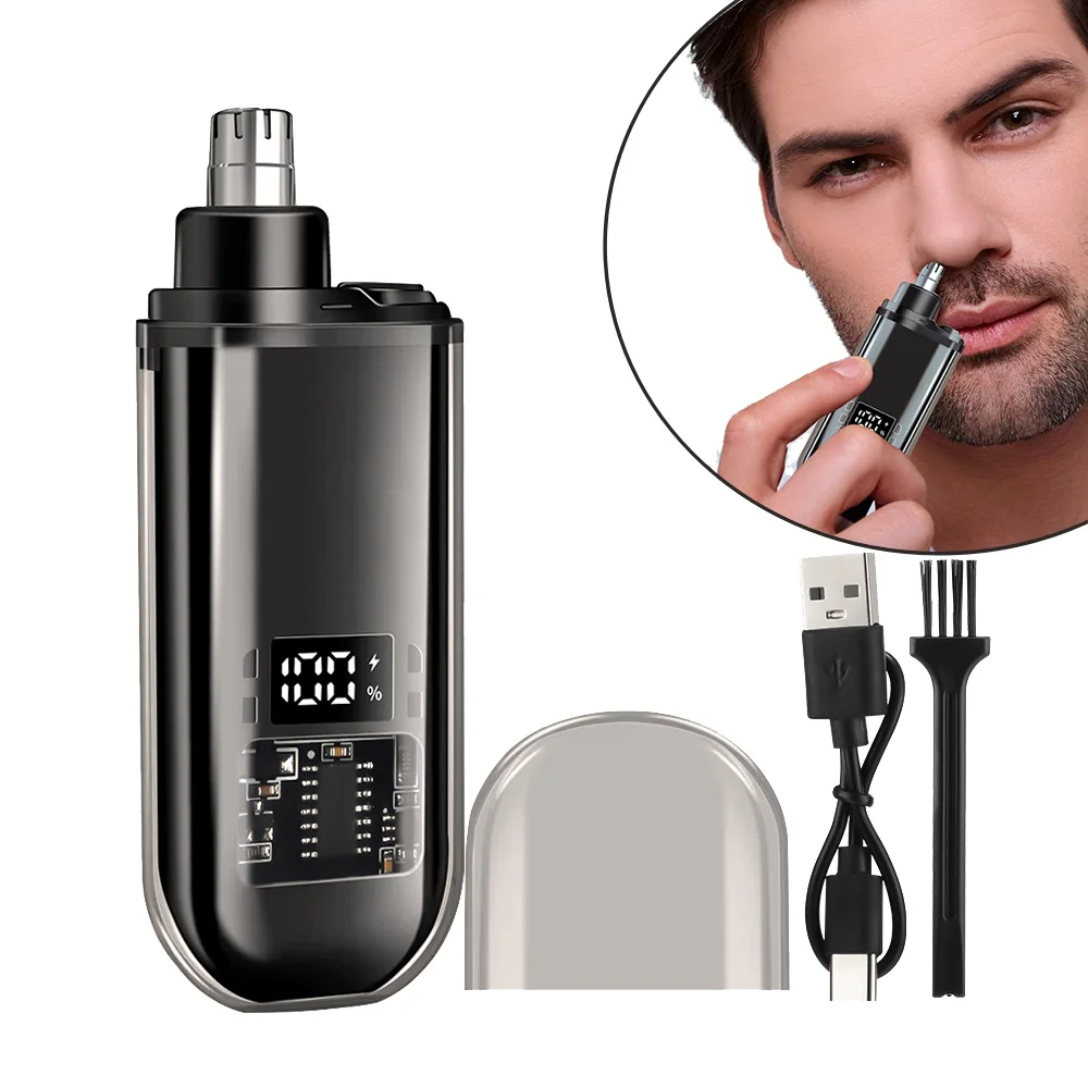 Electric Nose Trimmer for Men Safe No Harming Nasal Cavity Speed Motor Hair Remover Portable Eyebrow and Lips Cutter for Women