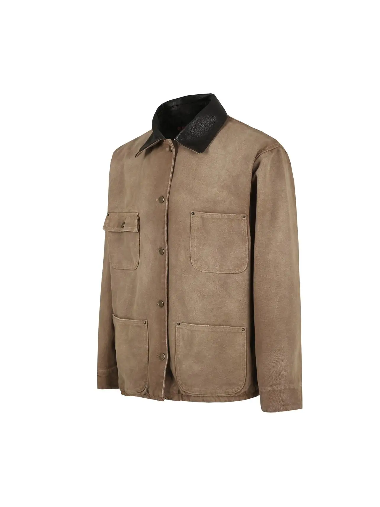 

Осенне-зимняя молодежная рабочая одежда Oversize Jaet с тройной талией цвета хаки, пальто на пуговицах с лацканами, теплая верхняя одежда