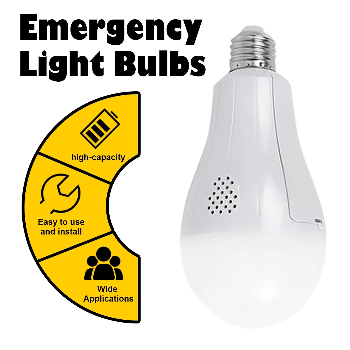 Светодиодные аварийные лампы Сверхсветовая энергосберегающая лампа E27 Отключение электричества Зарядная лампа автоматического освещения