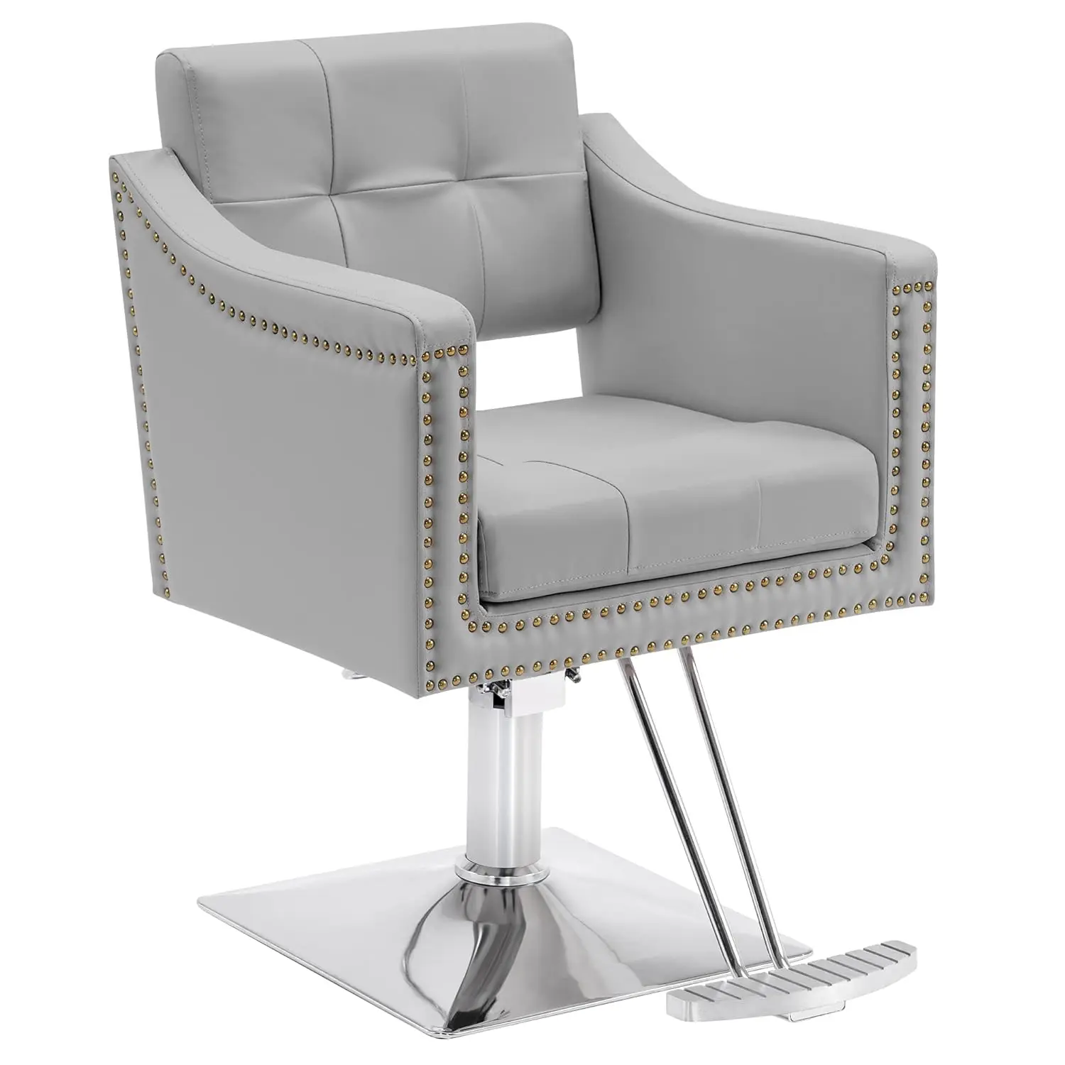 

Salon Chair for Hair Stylist Hydraulic Barber Styling Chair, Beauty Spa Equipment 8813 (6" Seat Height Adjustment) (Grey)