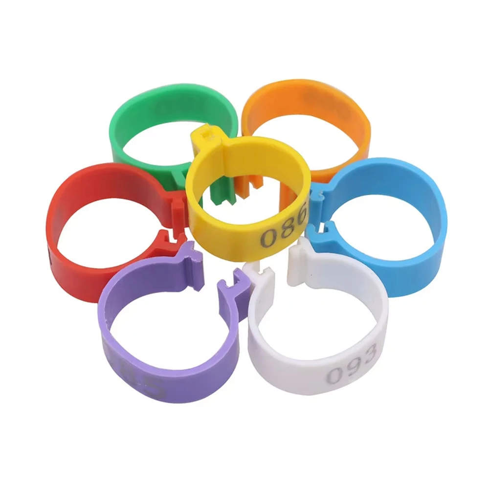 Chicken Foot Ring Without Text Label Buckle Inner Diameter 16/18/20/25mm Poultry Leg Chick Duck Goose Animal Identification Tool