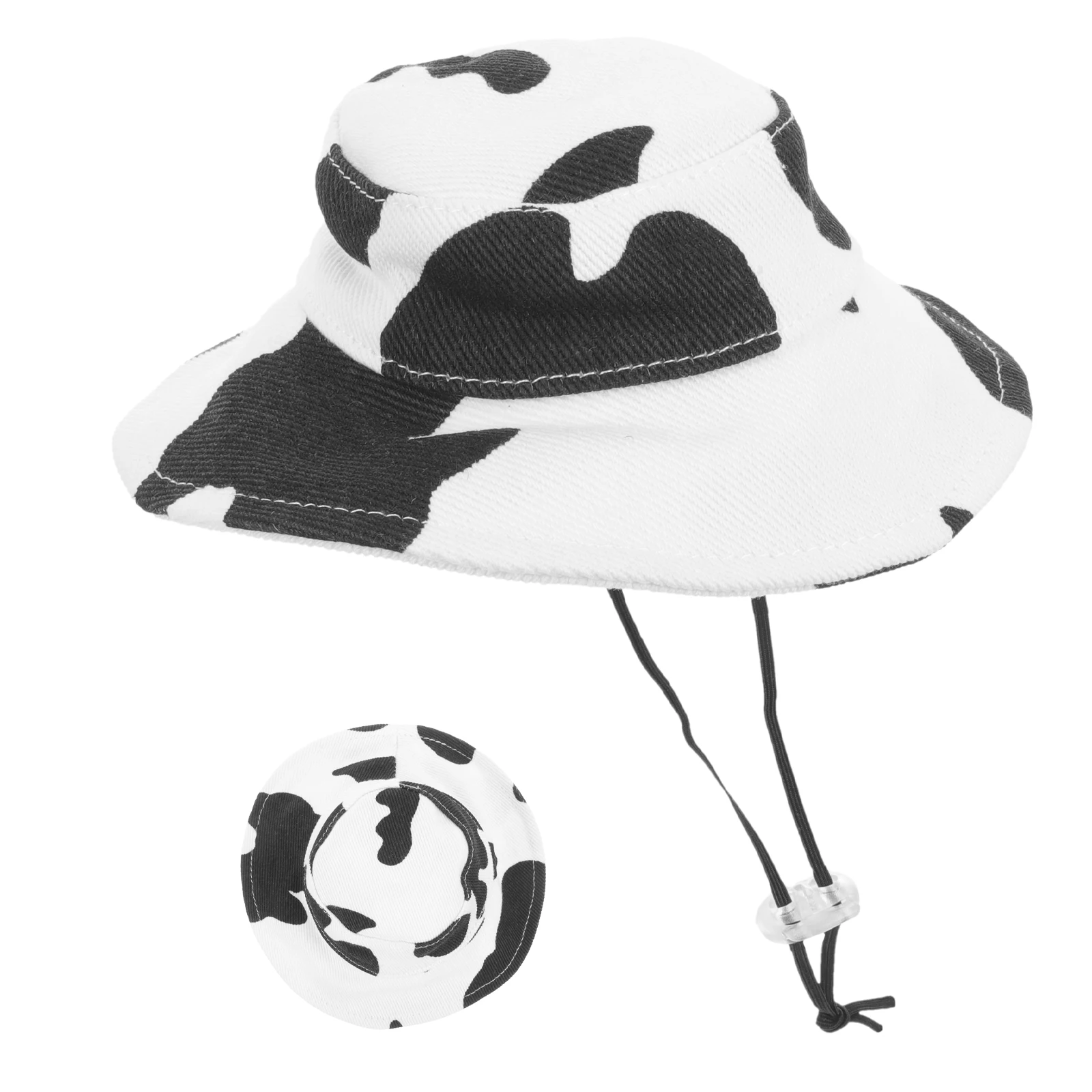 

Cotton Dog Hat Cow Pattern Adjustable Pet Hat For Puppy Kitten Festival Party Cosplay Costume Cap Decorative Household Pet