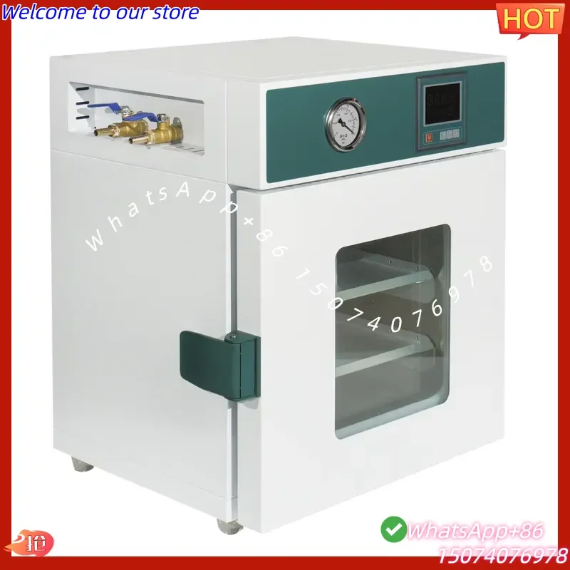 2026 IKEME Stainless Steel Desktop Mini Lab Drying Ovens Electric Heating Vacuum Chamber Industrial Vacuum Dryer