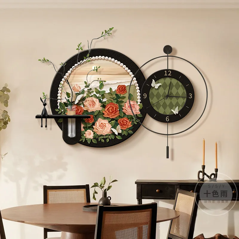 Luxury Restaurant Clock Wall Living Room Digital Modern Bedrooms Creative Fashion Wall Watch Design Horloge Murale Wall Decor