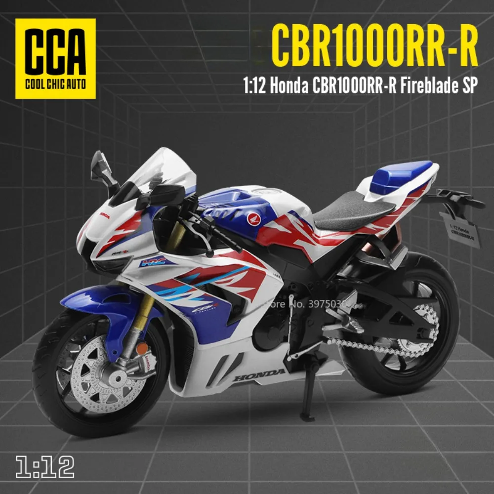 

Модель мотоцикла в масштабе 1/12 Honda CBR1000RR-R, металлическая литая игрушка из сплава, резиновые шины, расширенная Коллекция игрушек для мальчиков, подарок на день рождения