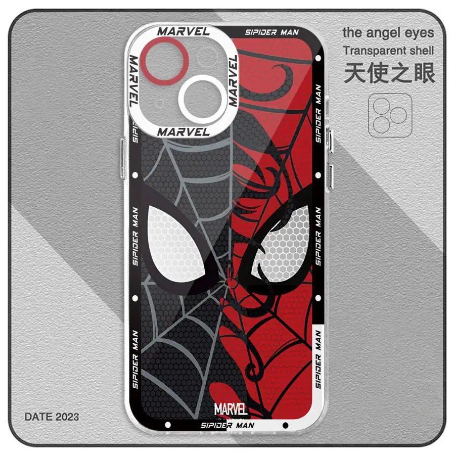 Marvel Sipider Man Phone Case for Motolora Moto G73 G72 G22 G52 G71 G32 Edge 40 5G Transparent Soft Cover