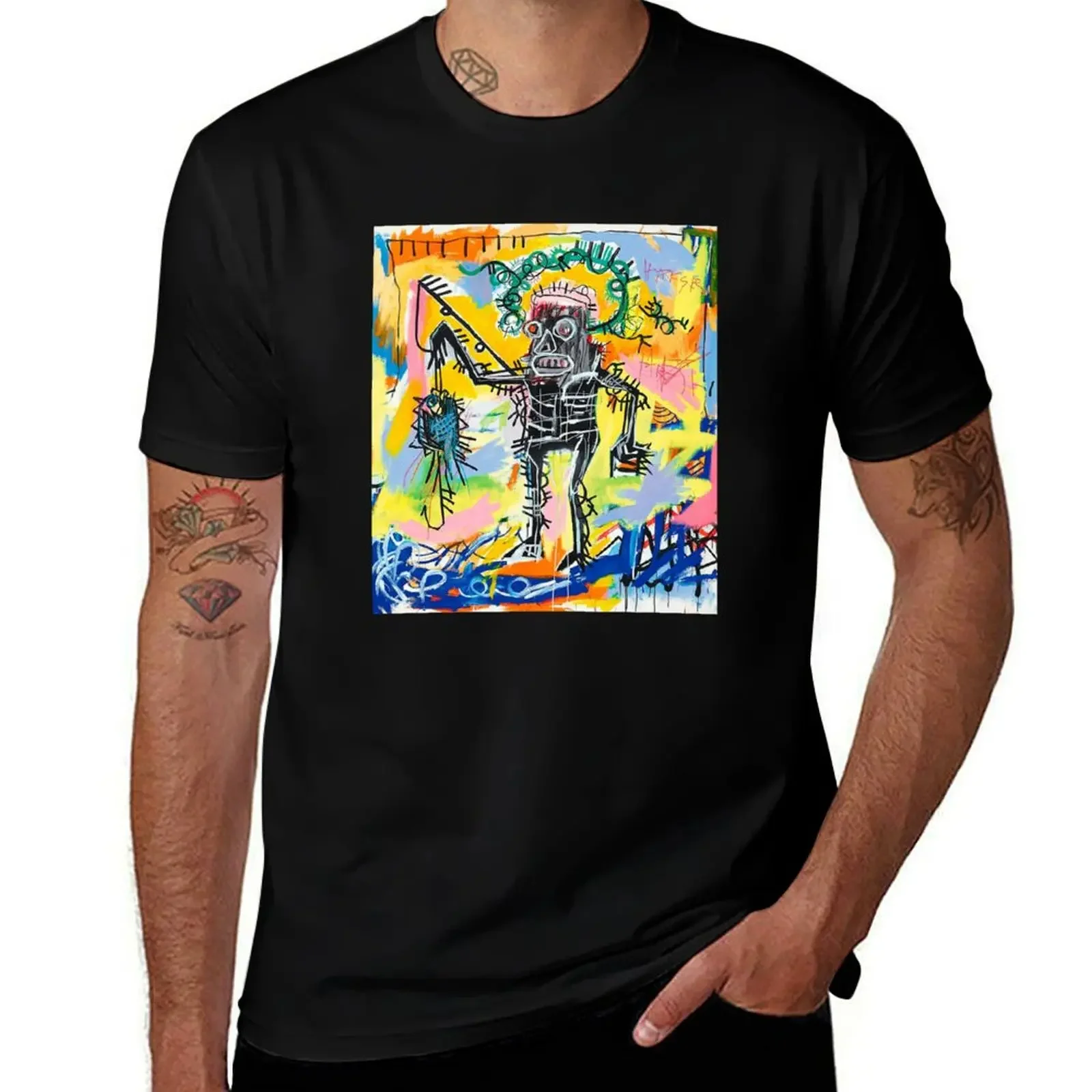 

fish jean black T-Shirt fashion shirts cute clothes men clothing
