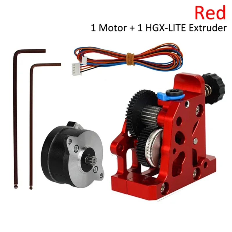 HGX LITE Dual Gear Hard Steel Reduction Extruder Hoge Snelheid Motor Direct Drive Voor Ender 3 V2 CR10 CR10S Voron 3D Printer Onderdelen