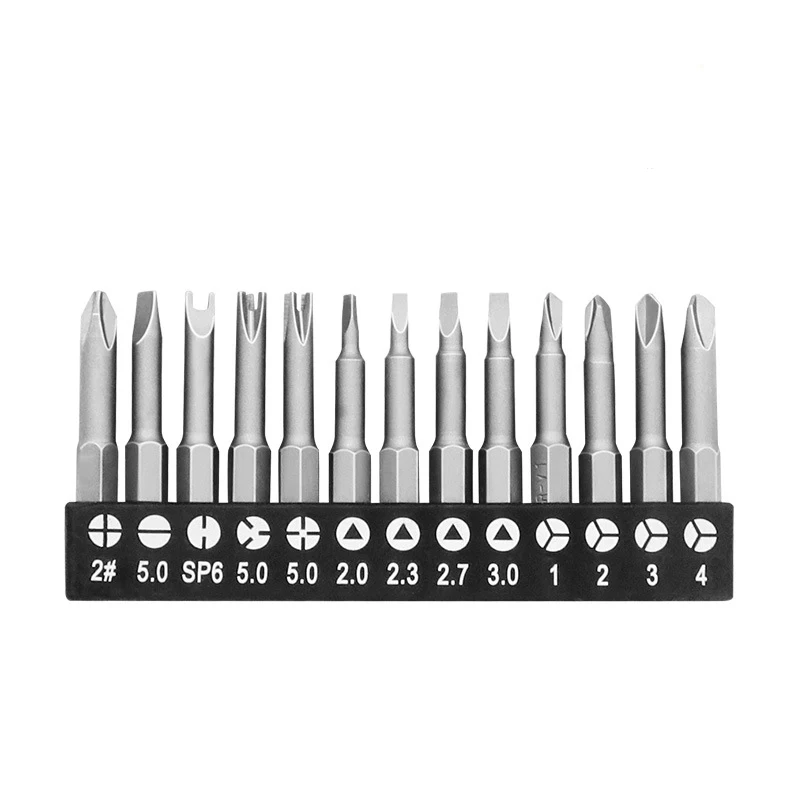 4-13pcs Special-Shaped Screwdriver Set 50mm U-Shaped Y-Type Triangle Inner Cross Three Points Screwdriver Bit Tool Accessories