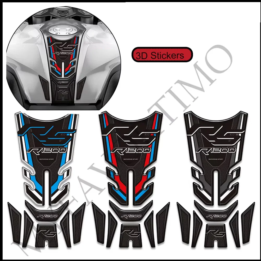

Motorcycle Protect Tank Pad Grips Gas Side Fuel Oil Kit Knee Fish Bone Stickers Decals For R1200RS R 1200 RS R1200