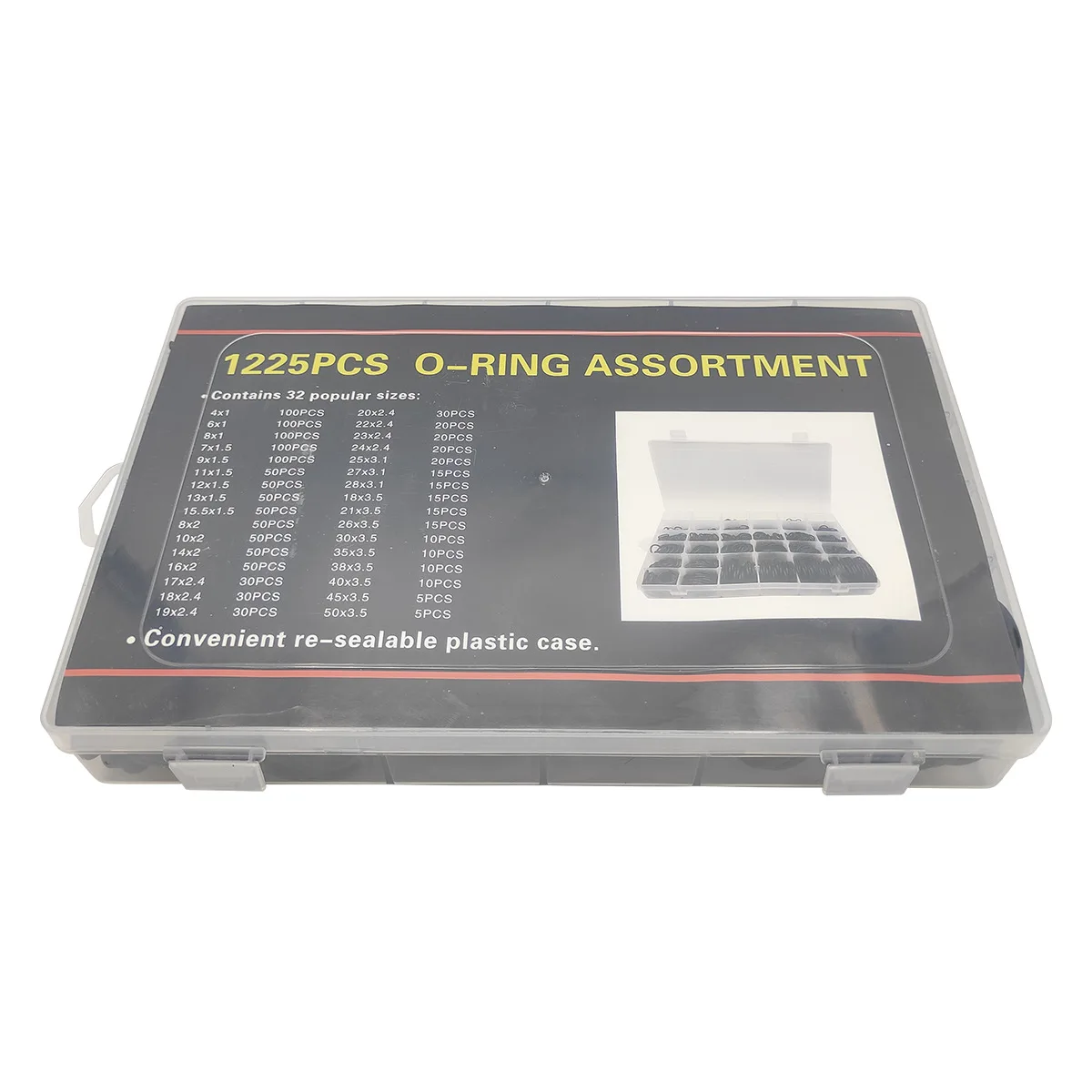 

Набор уплотнительных колец (O-ring) из 1225 штук, черные кожаные уплотнительные кольца, набор инструментов для установки уплотнительных колец с отверткой