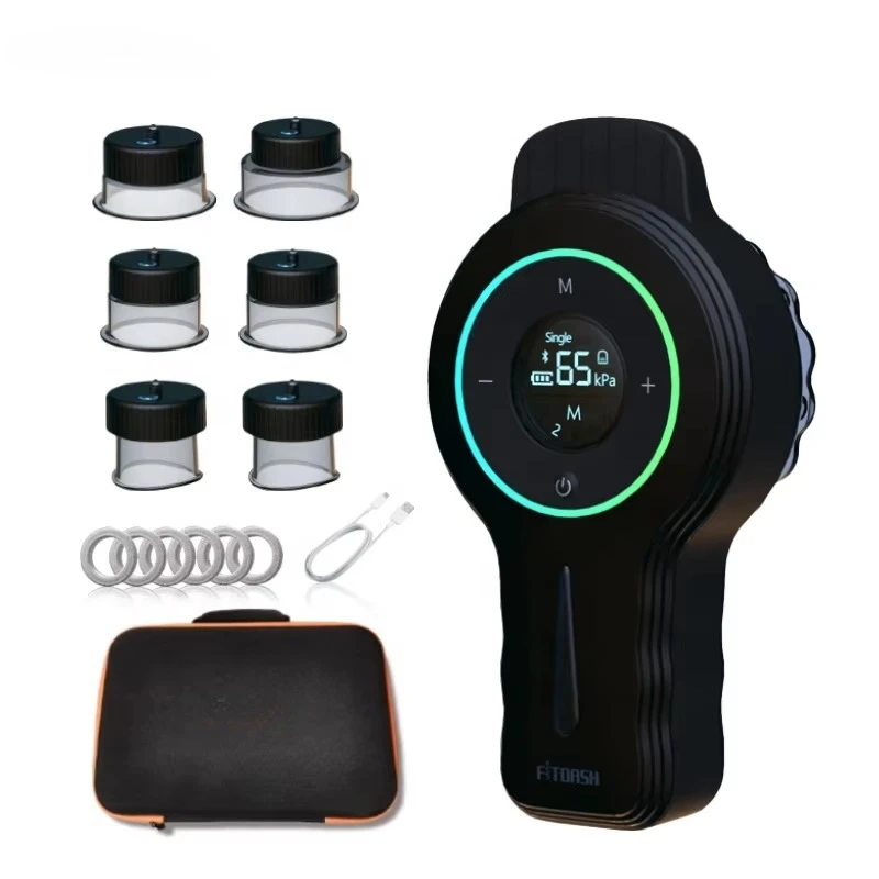 High Quality Vacuum Cupping Therapy Massager Electric Rhythmic Cupping Therapy Device with 650nm Red Light Therapy