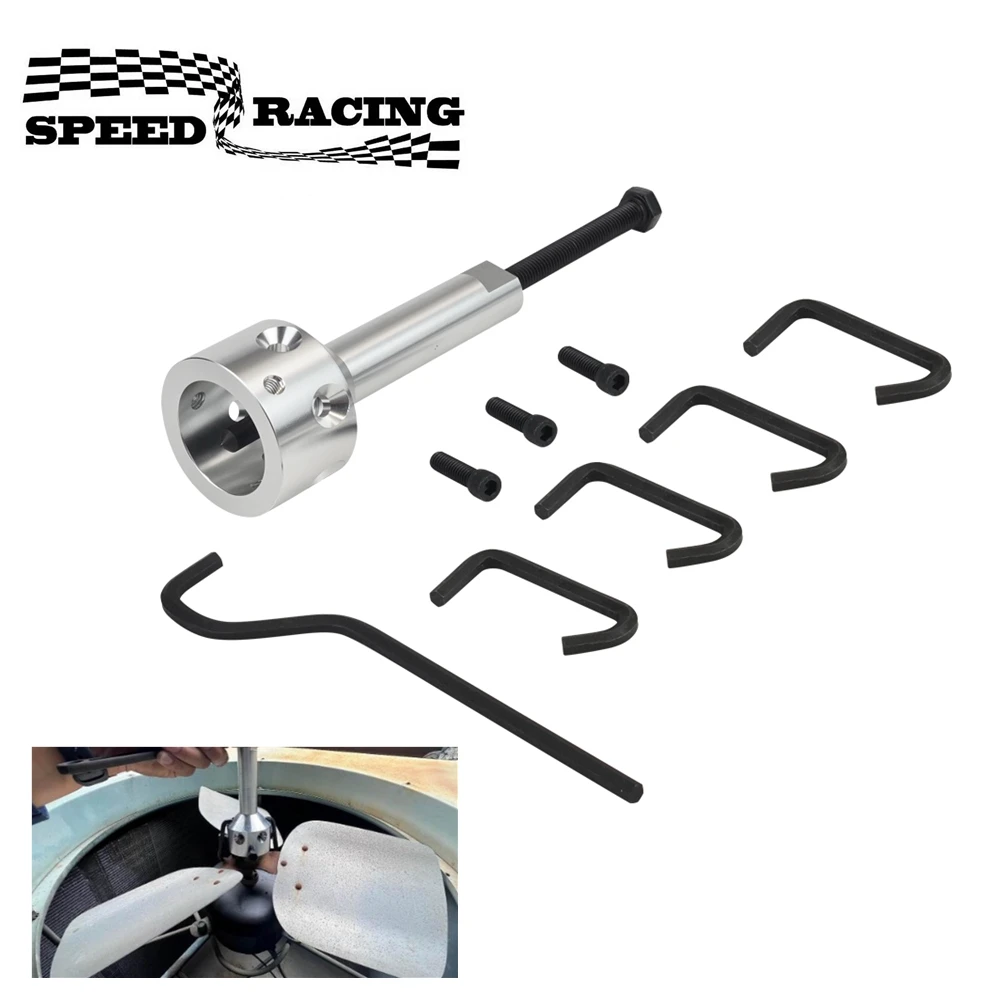 

Hub Fan Blade Blower Wheel Puller Easy Removal of Blades/Wheels for 5/8" Belt Drive and 1/2" Or Less Direct Drive Motor Shafts