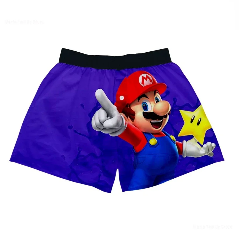 Super Mario Bros Men Boxers Anime Breathable Underwear Adult 3D Printing Panties Underpants Funny Cartoon Soft Boxer Briefs Gift