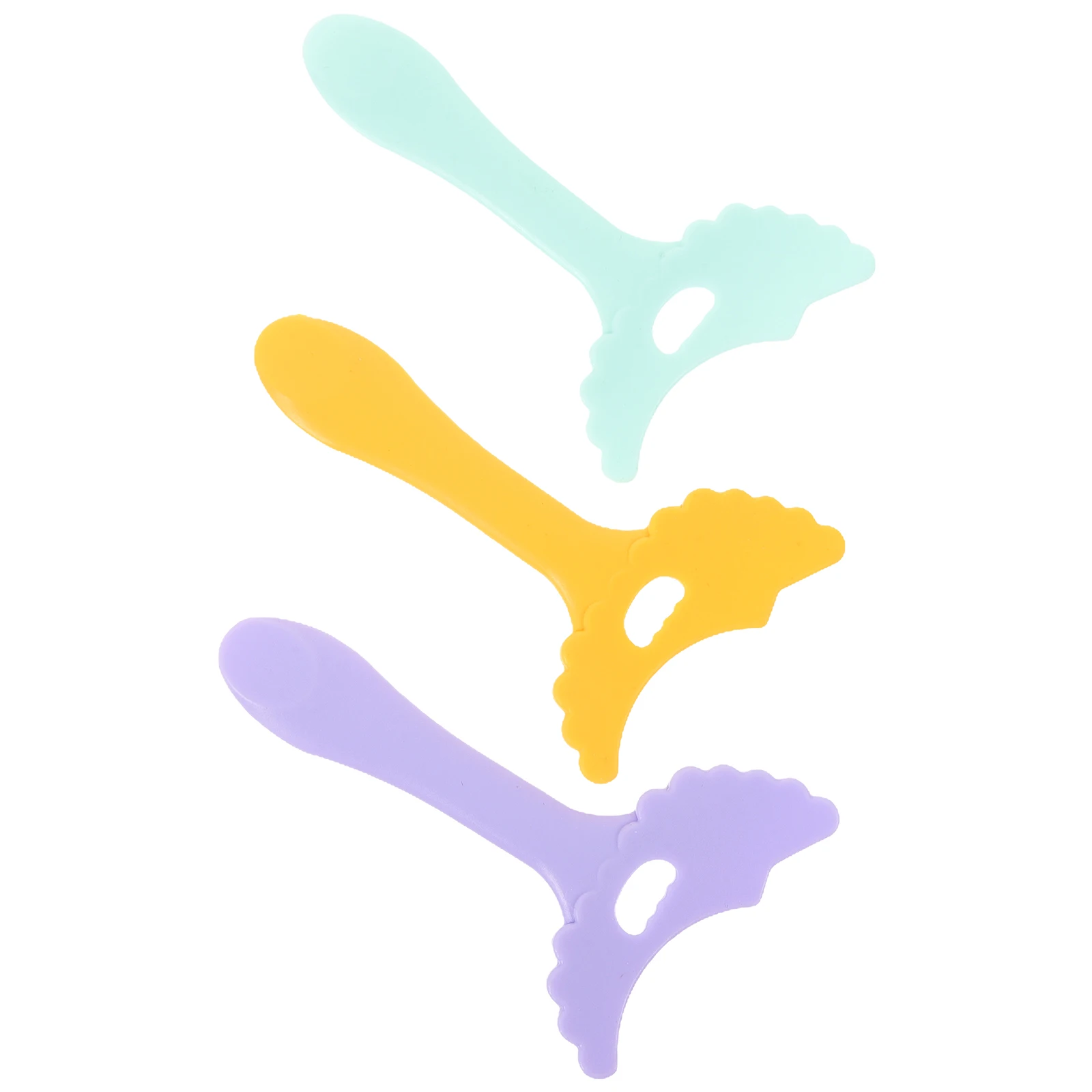 

3 pcs Silicone Aid Tool Reusable Eyeliner Stencil for Eye Makeup Eyeliner Stencils For Eyes Yellow Purple Green