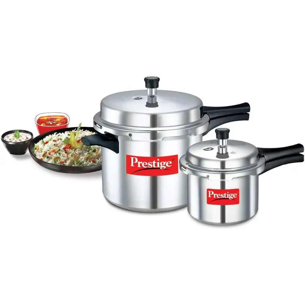 

10L + 3L Stainless Steel Pressure Cooker, Silver