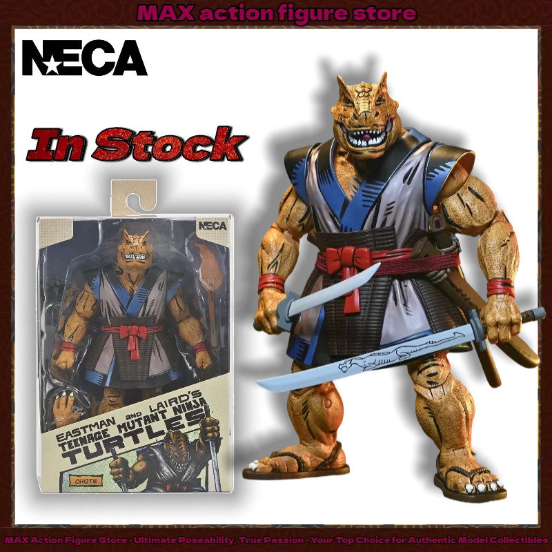 Op voorraad: NECA 54405 TMNT Mirage Comics Chote, 7 inch actiefiguur, officieel gelicentieerd Ninja Turtle Comic-collectiemodel.
