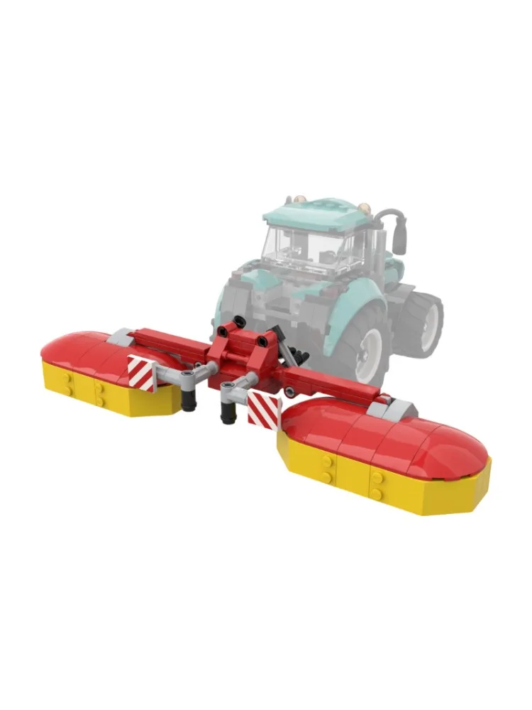 Voormaaier/Achtermaaier voor stadstractor 60498 Bouwstenen set beeldjes accessoire decoratie volwassenen stenen kerstcadeau - afbeelding 2