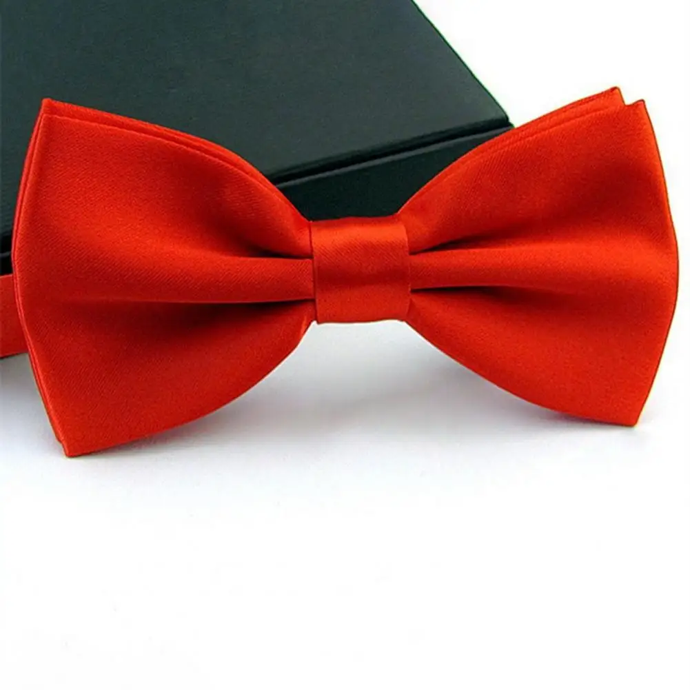 Casual Bow Tie Adjustable Bow Tie Elegant Detachable Men's Bow Tie for Business Suit Coat Adjustable Solid Color Formal