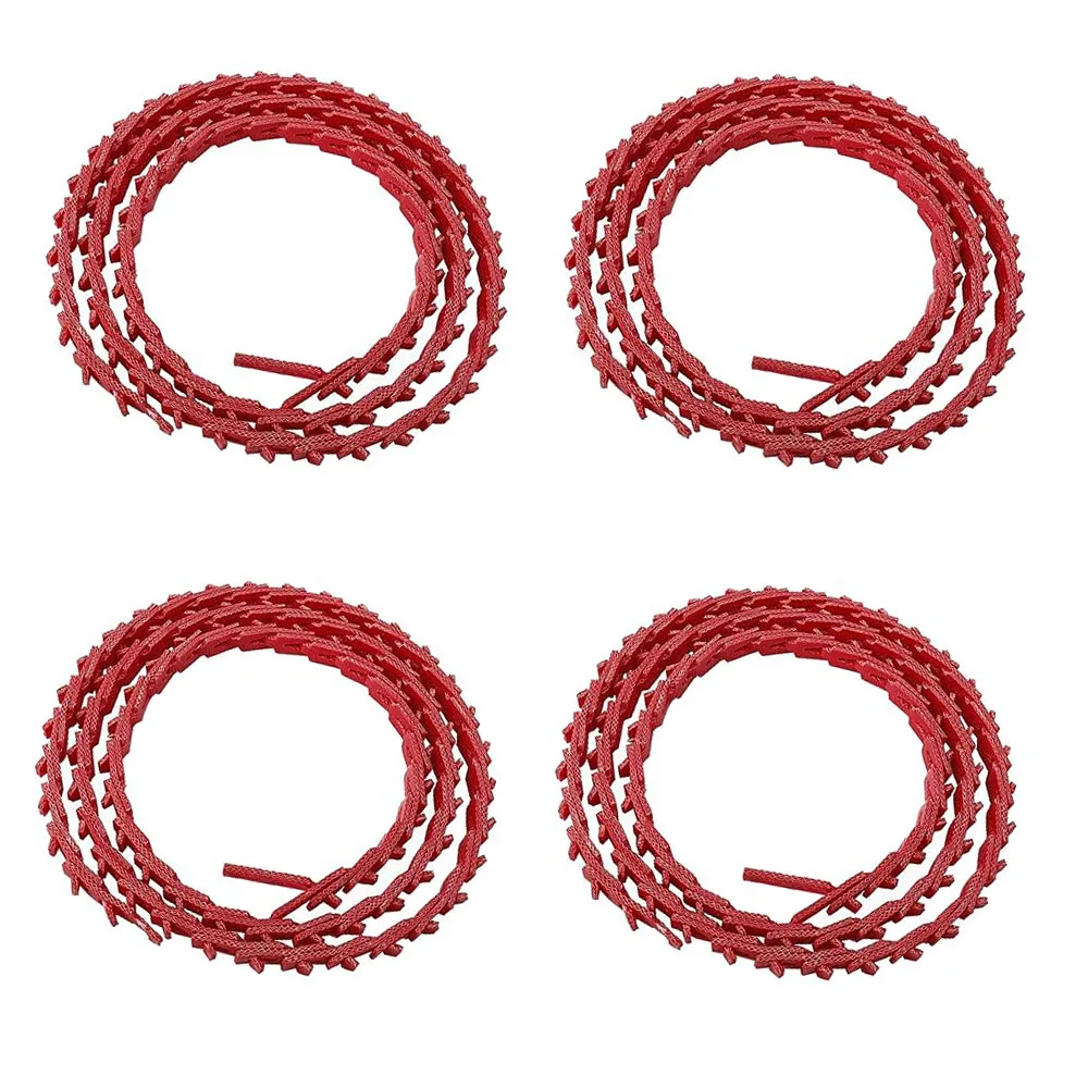 Polyurethane Red V Belt Power Twist link V Belt Removable Splicing Toughened Furnace Live Belt Adjust For Industry Less Noise