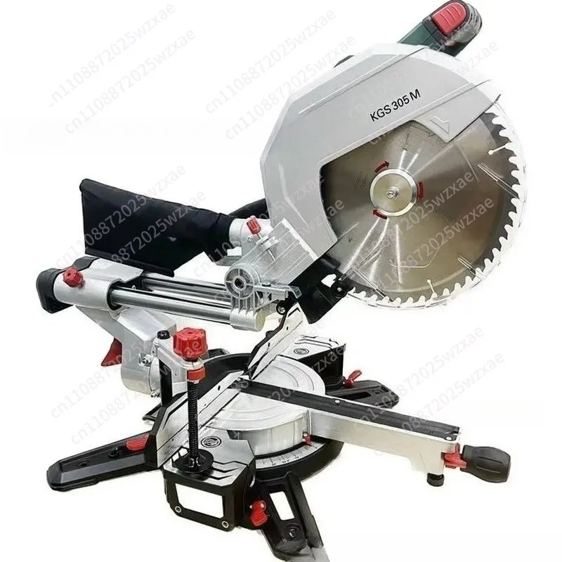 

Woodworking desktop push-pull saw 305mm miter saw 12 inch aluminum alloy cutting machine KS305M