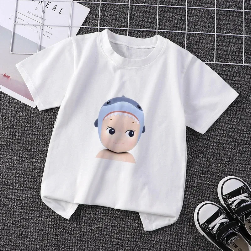 Sonny Angel Children T-shirt Kawaii Summer Tee Shirts Cartoons Casual Clothes Anime Kid Girl Boy Fashion Tops Baby Streetwear