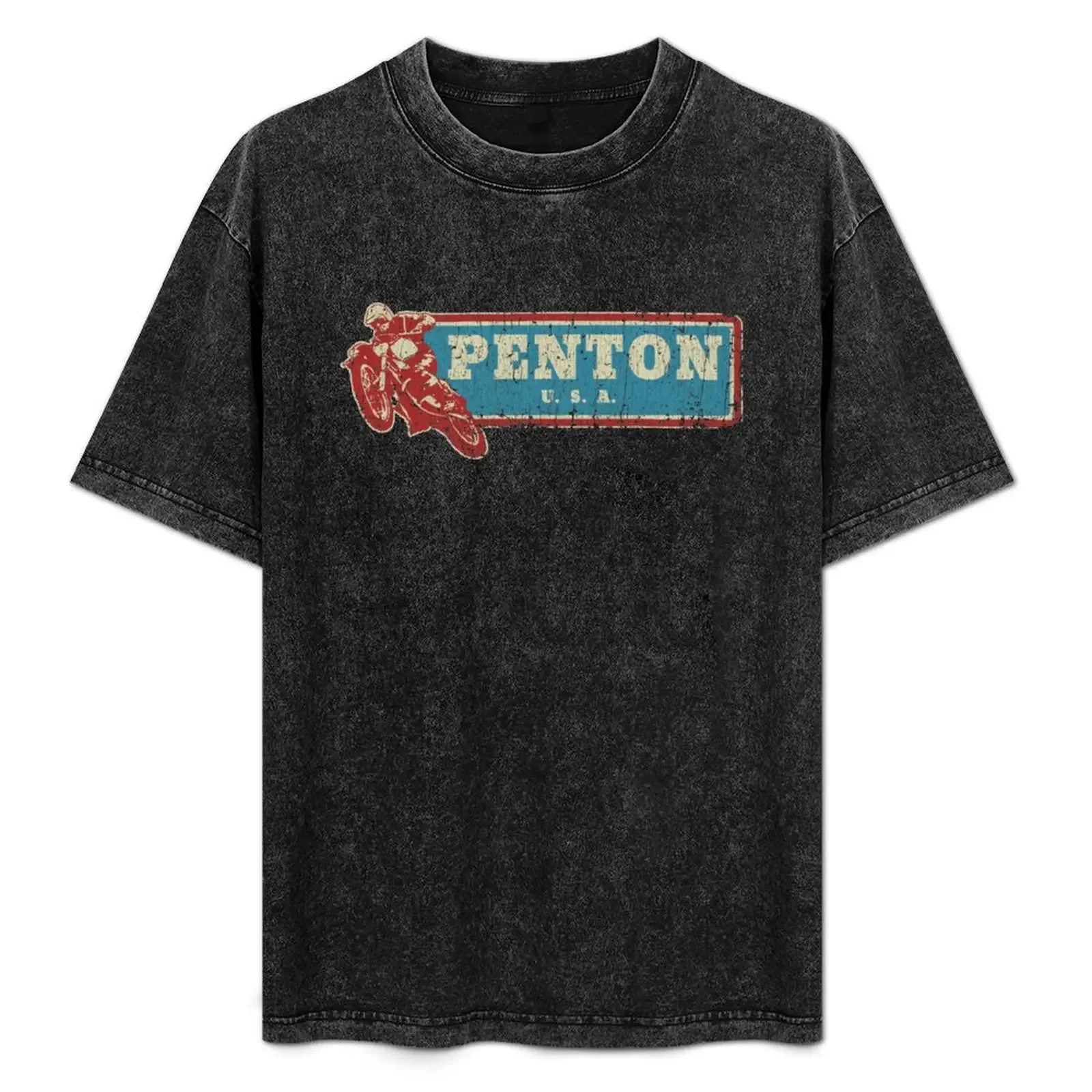 Camiseta Penton U.S.A. 1968, camiseta holgada de talla grande