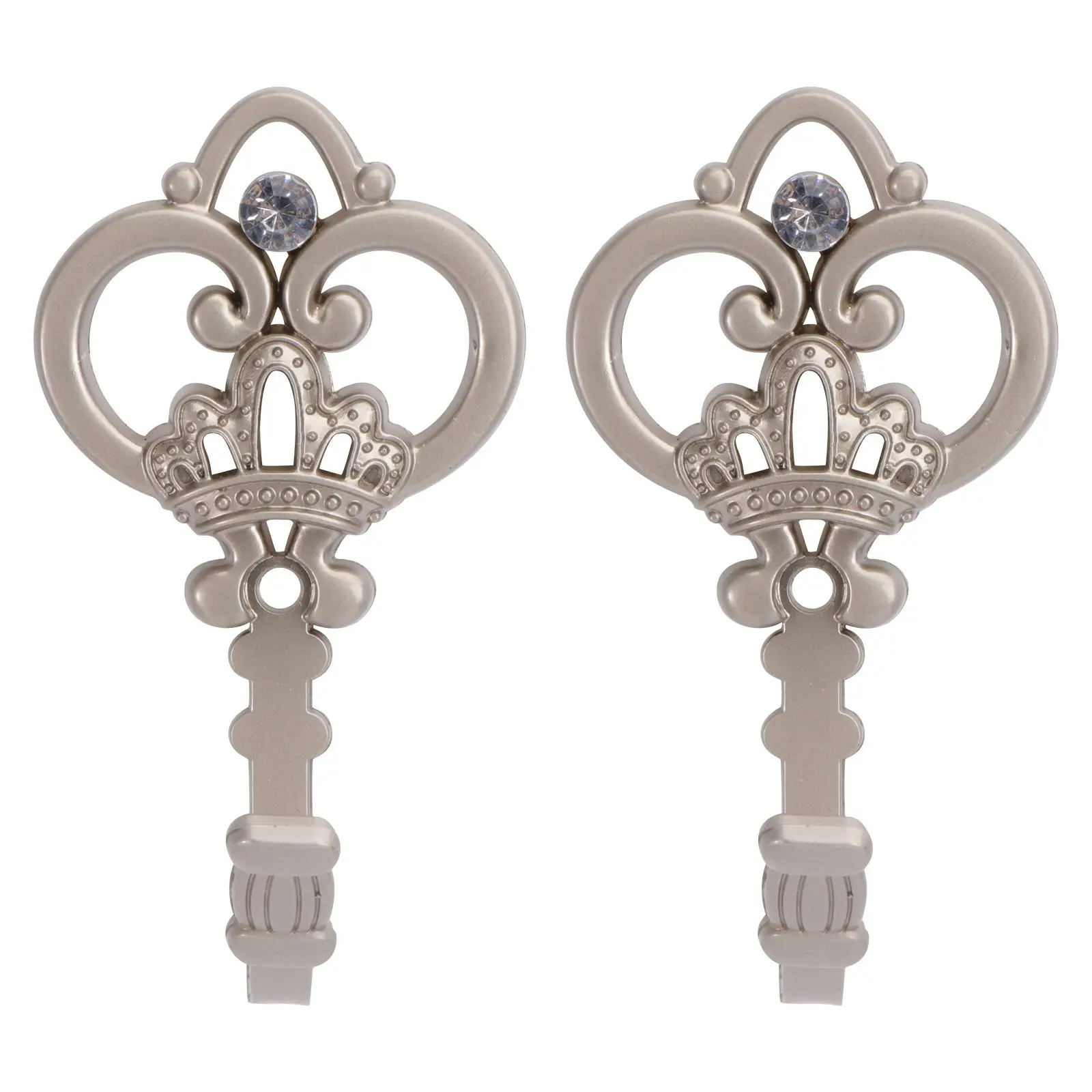 

Crown Wall Hooks Zinc Alloy Home Decor Simple European Style 4 Colors Easy Install Firm Elegant Finish Polished