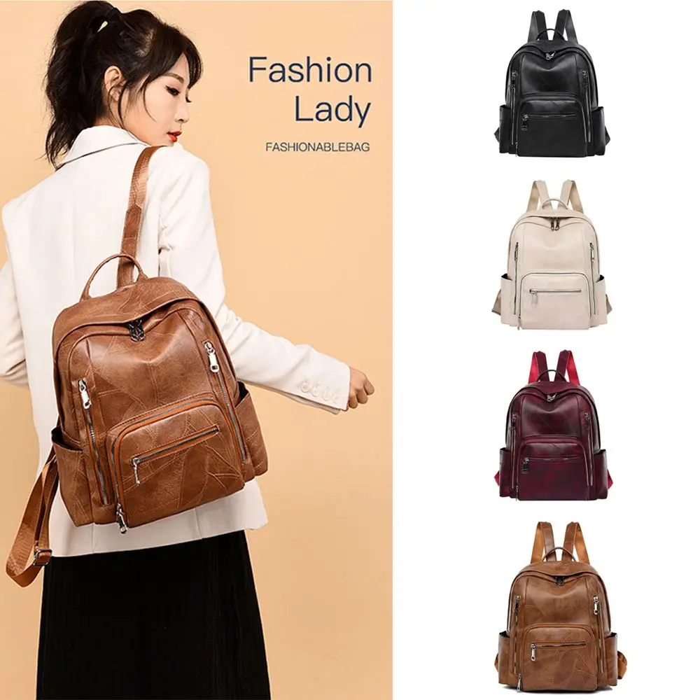 

Casual Handbag Women School Shoulder Backpack Shoulder Bag Travel Satchel Waterproof Rucksack