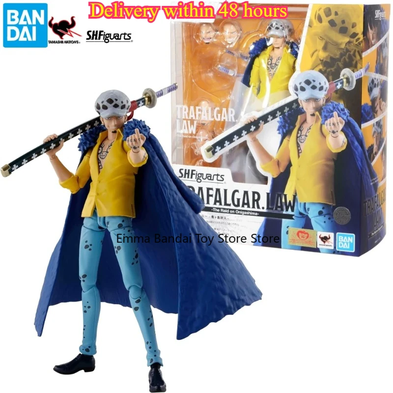 In Stock Bandai S.H.Figuarts Shf Trafalgar Law One Piece The Raid on Onigashima Action Figure Collectible Toy Gift