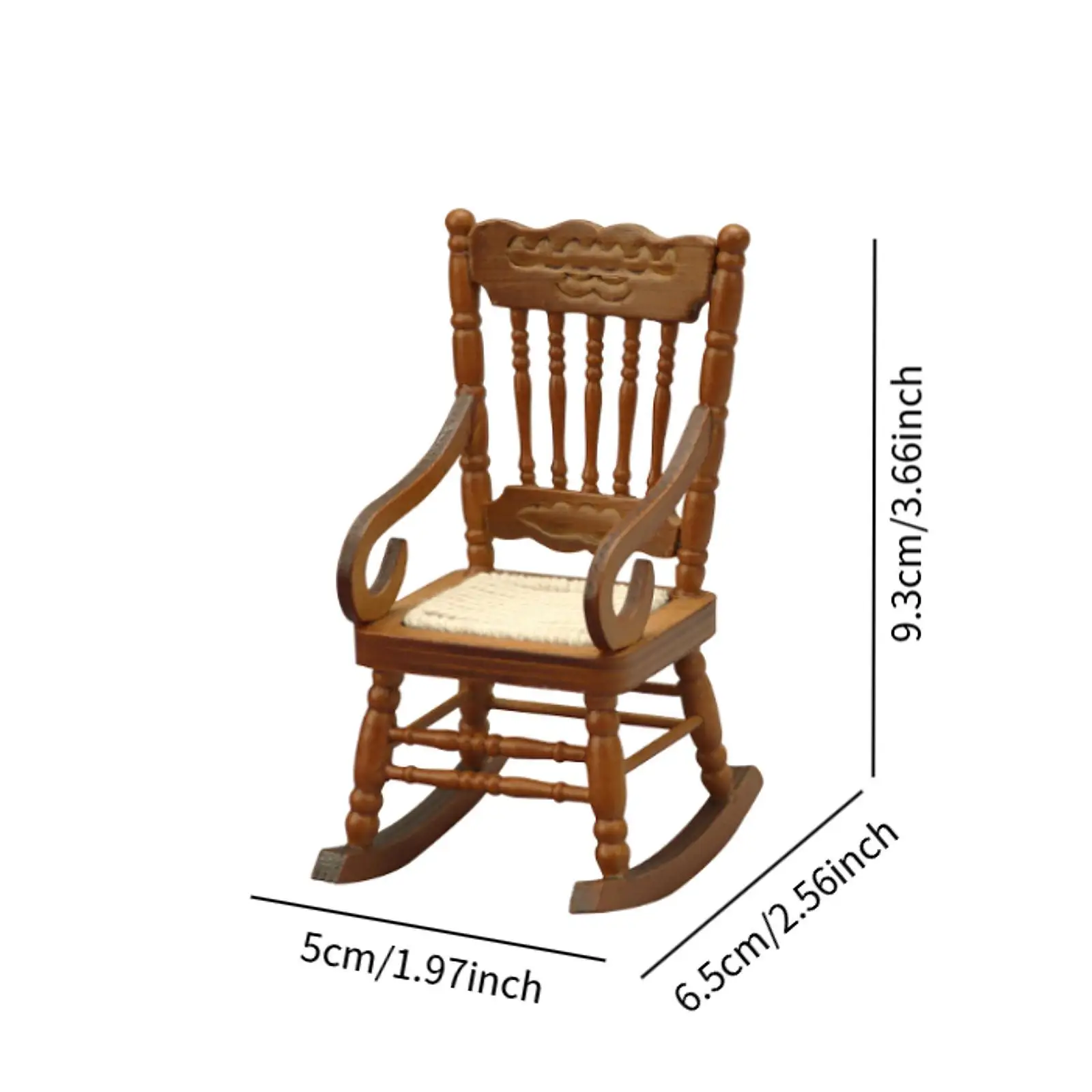 Miniaturowy zestaw mebli do zabawy w jedzenie w skali 1/12 Miniaturowe meble do domku dla lalek Krzesło do układania Sceneria DIY do ogrodu wróżek