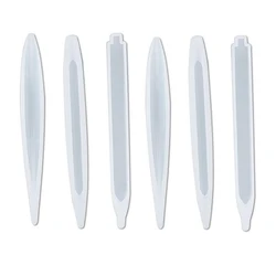 1/3/6 Silicone Trong Suốt Khuôn Mẫu Tự Làm Bút Bi Nhựa Dính Khuôn Hoa Khô Nhựa Trang Trí Trang Sức làm Cho Đúc