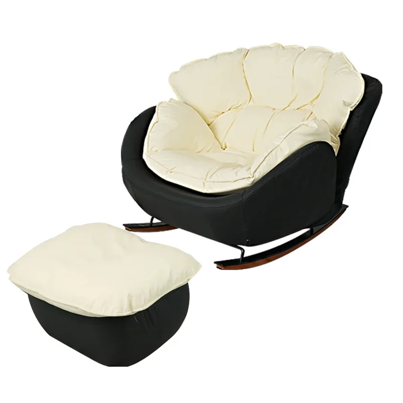 

Eggshell Rocking Chair | Cat Scratch White | Single Lazy Sofa Adults Can Sleep Living Room Small Apartment Adults