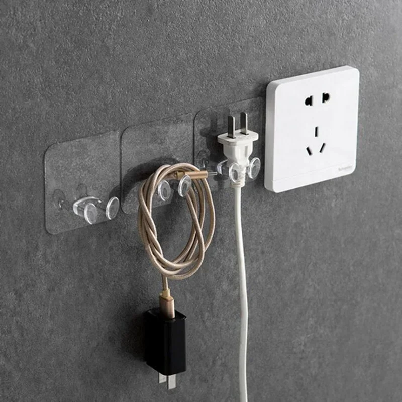Wall-mounted hooks, non-impact rivet power plug and socket mounting brackets, concealed bathroom hooks, wall-adhesive hangers