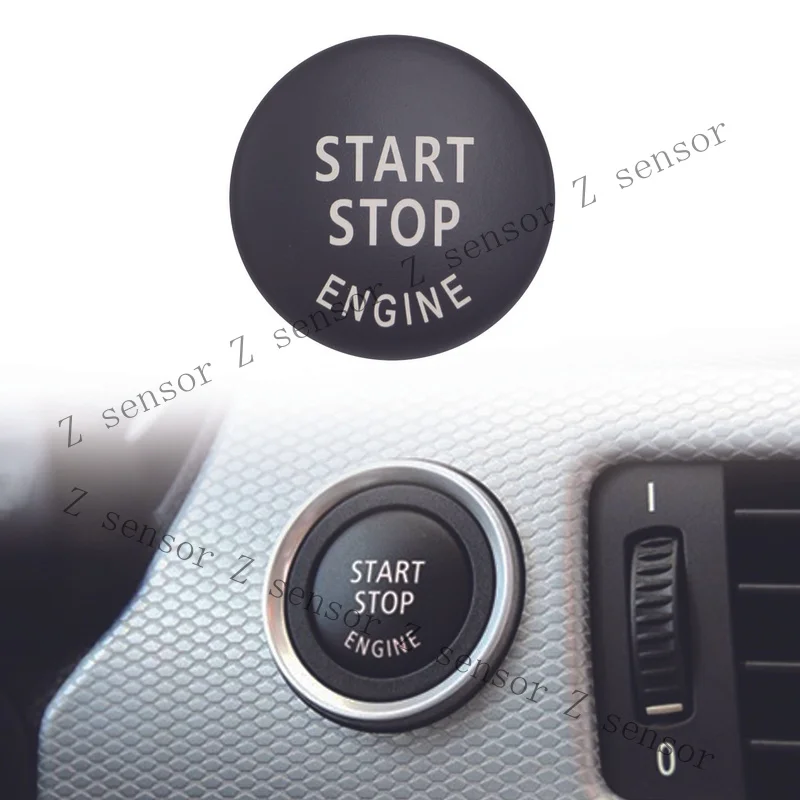 Black Engine Start Stop Switch Button Cover Fit for BMW E60 E70 E83 E84 E90 E92