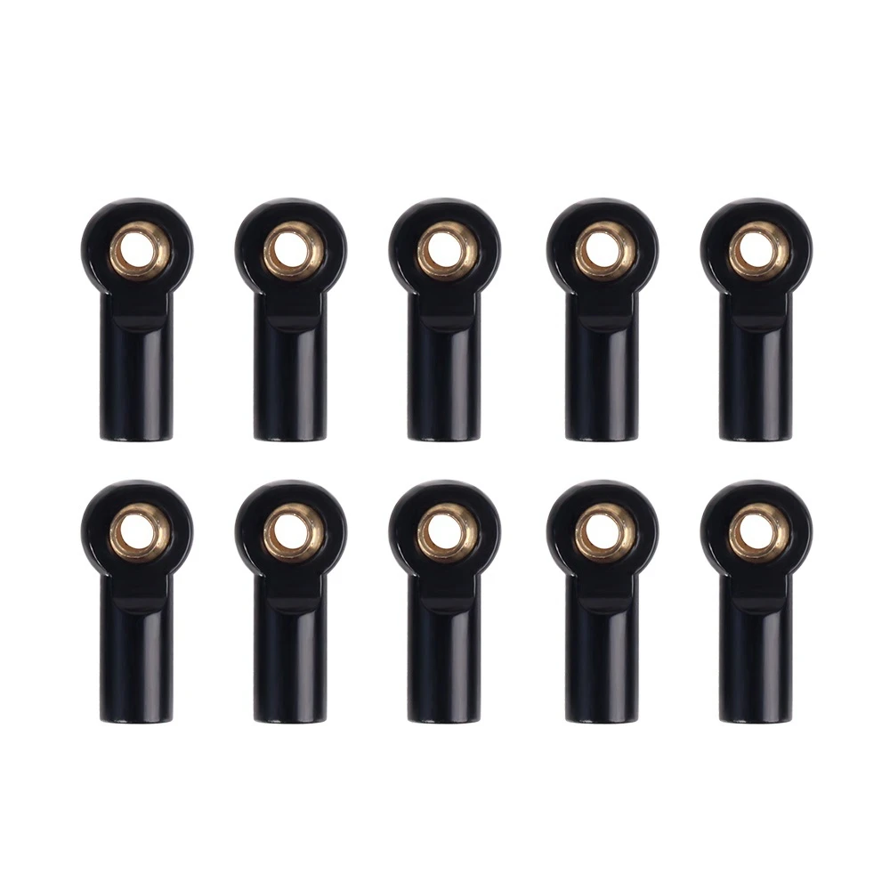

20Pcs Metal M3 Link Tie Rod End Ball Joint For 1/10 Rc Car Crawler Axial Scx10 D90 D110 - 10Pcs Black & 10Pcs Silver