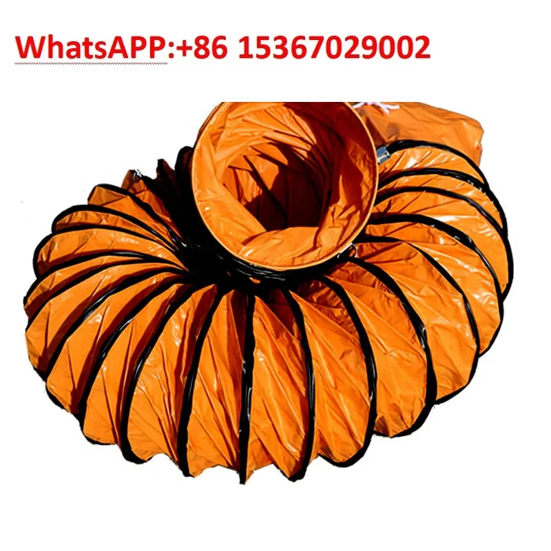 

Limited space telescopic ventilation pipe PVC nylon plastic canvas spiral pipe, drum exhaust fan hose
