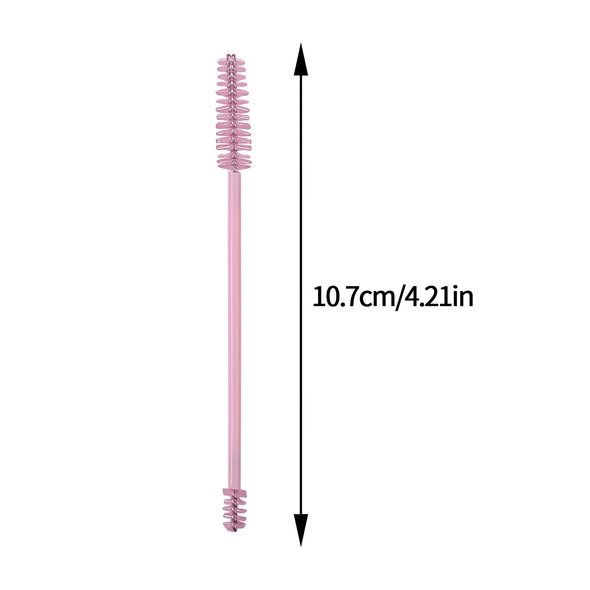 Brosse à mascara rose à poils souples à double tête, brosse à sourcils pour recourber les cils en spirale, outil pour les yeux pour débutant, brosse de maquillage, 20 pièces